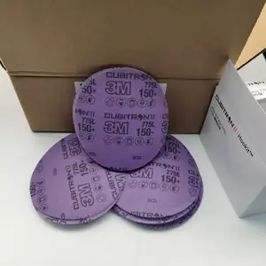 3M775L干磨砂纸 775L聚酯磨片砂纸 5寸6寸多孔砂纸 3M聚酯薄膜砂纸