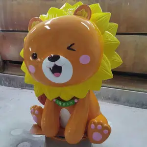 饰品店logo模型 奢侈品店吉祥物雕塑 珠宝玩偶玻璃钢黄金娃娃塑像