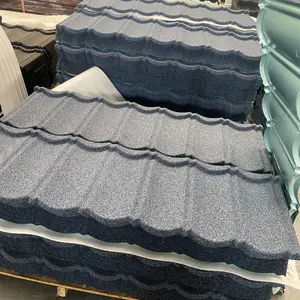彩石金属瓦坡屋面新建改造 加厚款式屋顶防雨不漏水