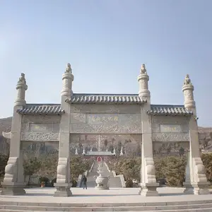 景区石雕牌坊多少钱一座 花岗岩牌楼生产厂家 支持来图加工