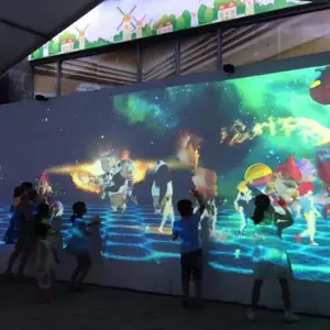 展馆中墙面互动投影的作用