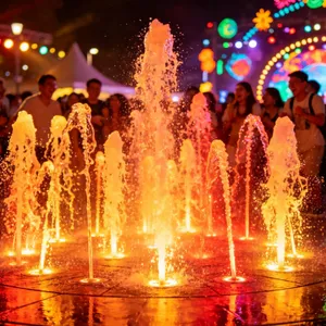 公园广场音乐喷泉水景水系矩阵喷泉超高喷泉水景设计施工