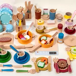 木质仿真过家家厨房餐具套装