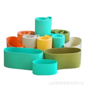 660型 切海鲜耐切带 耐切割食品皮带 PU切菜机皮带 鲁城1000型切肉机皮带