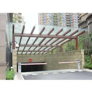 玻璃车库雨棚安装视频 昊华金属 地下车库雨棚销售