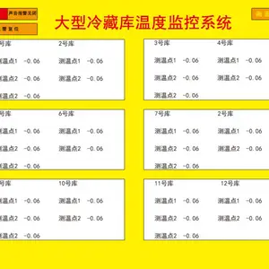 冷藏库温度记录系统 冷冻库测温传感器 冷库无线测温系统
