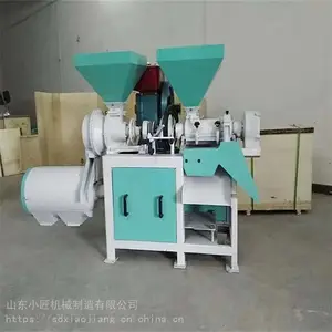 玉米粒打渣机视频 东北大苞米去皮制糁机 小型苞米脱皮机