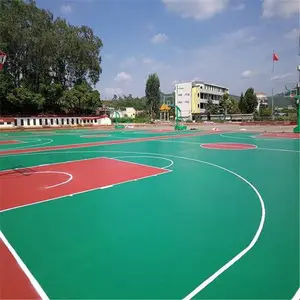 宁波 篮球场地面 硅PU材料篮球场 丙烯酸篮球场 球场地坪材料 塑胶球场地面