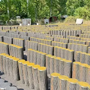 伟宏建材五联排草坪园艺水泥树桩石景观围挡组合式小栅栏