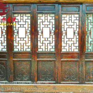 成都仿古门窗厂家,中式格子门窗设计定制