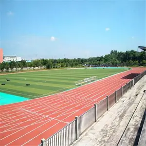 山西 塑胶运动场地 13mm透气型塑胶跑道 预制型卷材材料厂家