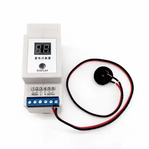 可安KA-LC2雷电计数器两位数显雷击次数器0-99位LED数码显示 互感线圈