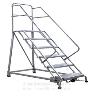 RL型移动式登高梯 供应高品质自动刹车取货作业平台梯