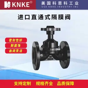 进口直通式隔膜阀 常开式 往复式 美国KNKE科恩科品牌
