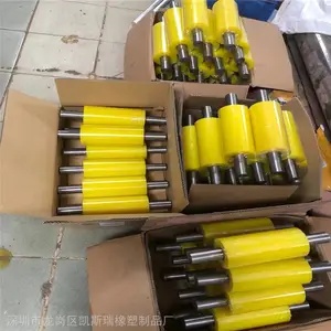 走动胶滚 机械滑轮棒 大小规格 订做耐磨 转动灵活胶辊 承受压力强