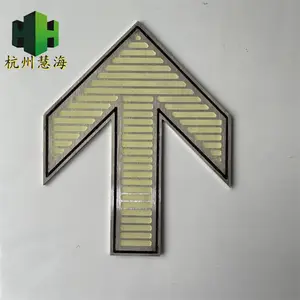 地铁上下车指示标志 嵌入式不锈钢疏散箭头