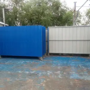 河北唐山 丰南区彩钢围挡制作厂家-铁艺护栏制作-临建房制作-庆岭围挡厂