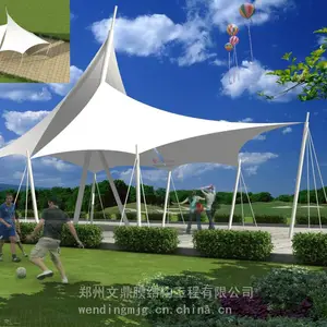 内蒙古景观张拉膜 景观拉膜亭 景观拉膜棚 公园景观亭