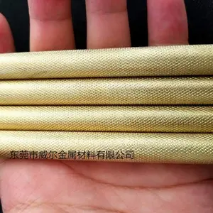 拉花黄铜棒 H62 H65***环保黄铜棒网纹 直纹拉花黄铜棒 黄铜圆棒加工 威尔金属