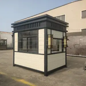 长 春会展中心收费岗亭 金属雕花板岗亭设计 集装箱安装 金同创岗亭