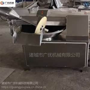 供应小型鱼糜斩拌机 鱼豆腐斩拌机馅料加工