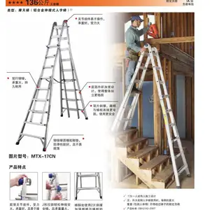 北京 稳耐 MTX-15CN MTX-17CN MTX-21CN 铝合金伸缩式人字梯