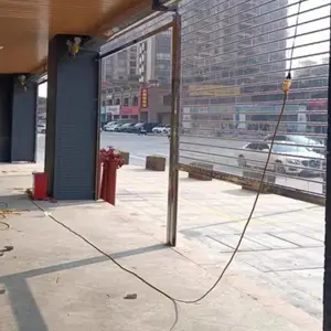 商铺pvc水晶卷闸门,透视透光,防风防尘卷帘门
