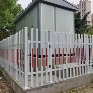 PVC护栏塑钢花坛草坪绿化栅栏园艺围栏围墙社区栏杆防护栏