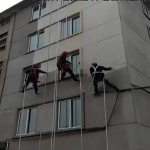 莆田外墙维修改造 外墙防水补漏 外墙做真石漆 吊绳作业高效快捷