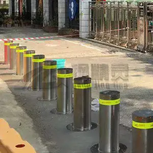 升降柱规格型号 学校用升降柱 智能电动摇控防撞桩 远程遥控升降路桩