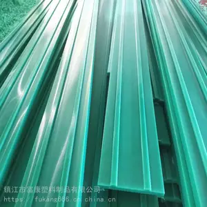 绿色耐磨导轨条加工尼龙件MC直线轨道