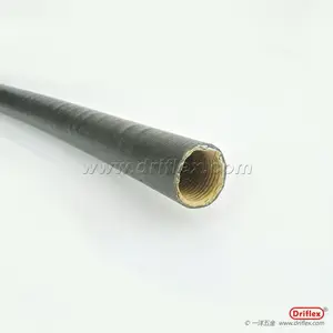 一洋五金供应黑色包塑普利卡金属软管电工纸加镀锌钢带加PVC