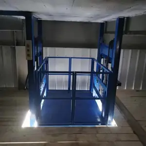 益阳市电动液压升降平台导轨式厂房货梯固定式升降机平台提升机梯