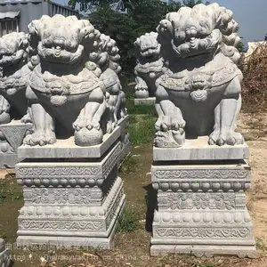 ��ʯʯͷʨ�� ������ʯ��ʨ��һ�Ի�����ʨ�ӵ�λ�ſڰڼ�