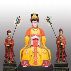 寺庙神像太元圣母扶桑大帝东王公佛像西王母神像