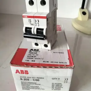 ABBС�Ͷ�·��S202-C63 ΢�Ϳ������� C�͸߷ֶ�10KA ��������