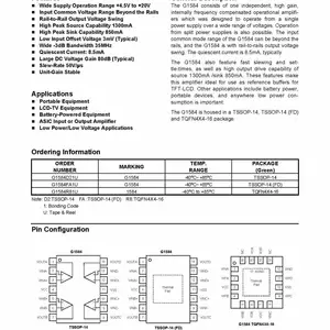 GMT致新 G1584AFA1U 四重轨对轨运算放大器 原装正品