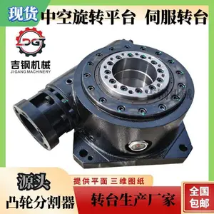 私服电机配套行星减速机驱动中空旋转平台，任意角度定位