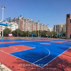 塑胶篮球场 丙烯酸篮球场 货源充足