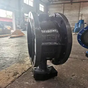 DN125 法兰蝶阀D341X-16C 铸钢体 316板 乙丙胶套 软密封蝶阀