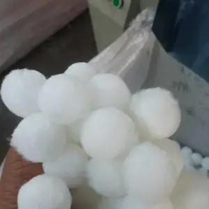 河南截污除油4.0cm改性纤维球滤料油水分离滤速快效果好耐酸碱