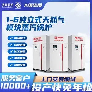 1吨2吨4吨6吨***小型全自动燃天然气立式模块蒸汽锅炉 热效***