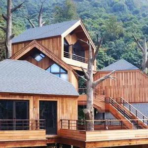 纤胎沥青瓦 彩色屋顶 别墅屋面 自粘防水油毡瓦