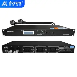Aosens奥盛 1U 25A 220V 静态转换开关PDU双电源 自动切换器 AS-MSTS25A