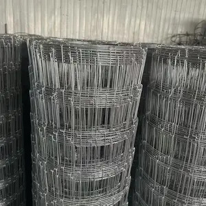 跨境农场镀锌铁丝隔离防护围栏草原网鹿网养殖镀锌钢丝大孔牛栏网