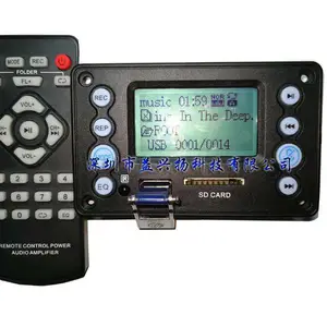 MP3 WAV WMA APE 蓝牙4.2录音歌词显示5v 12v电量测试 解码板