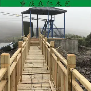 花园实木栅栏 樟子松弧形花架 众仁木艺