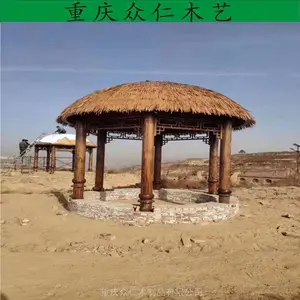 仪陇樟子松景区景观亭子 防腐木家用凉亭生产 众仁木艺