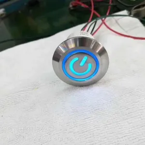 30mm塑料厨具全防水按钮开关 指示灯