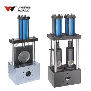 晶威模具 造粒挤出生产线用 单柱双工位快速液压自动换网器